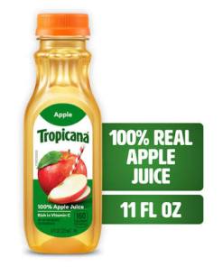 TROPICANA APPLE 100% JUICE 12/11 OZ