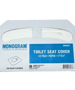 MONOGRAM SEAT COVER TOILET 1/2-FOLD 4/250 EACH