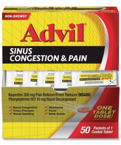 ADVIL - SINUS CONGESTION AND PAIN 50/1 TABLET