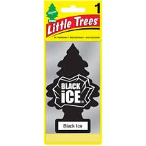 LITTLE TREES CAR AIR FRESHENER – BLACK ICE – 1/24 CT